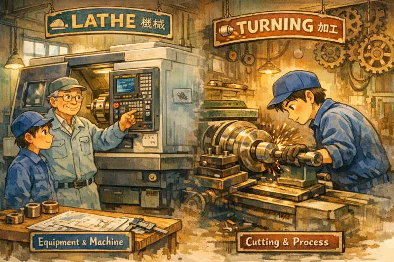 旋盤は英語でなんという？ Lathe or Turning